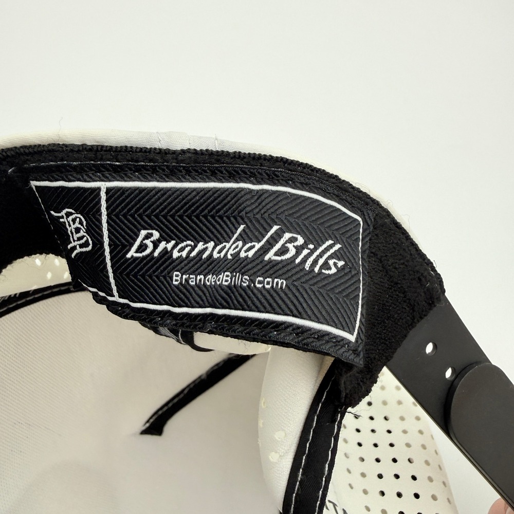 Branded Bills Lazy Bone Golf Club Rope Hat OSFM Off White Performance Snapback - Picture 2 of 9